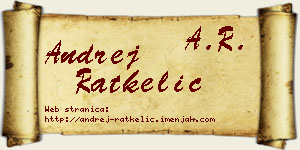 Andrej Ratkelić vizit kartica